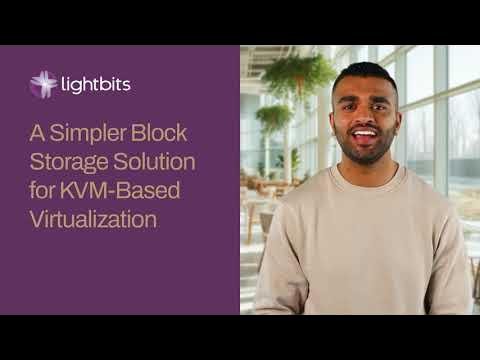 LightbitsLabs's tweet card. Lightbits Block Storage Solution for KVM-Based Virtualization