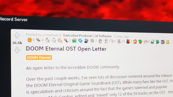 Mick_Gordon's tweet card. This statement is issued in response to id Software Studio Director Marty Stratton’s “DOOM Eternal OST Open Letter”, published on Reddit.