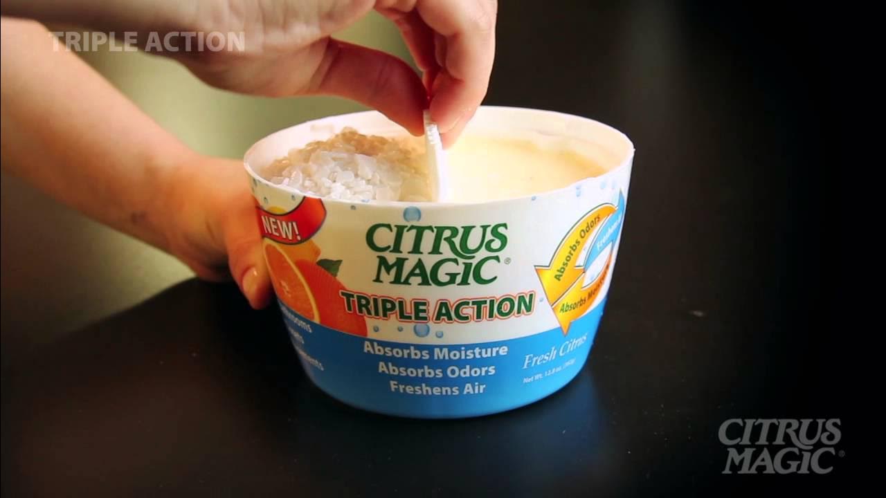 TheCitrusMagic's tweet card. Citrus Magic Triple Action