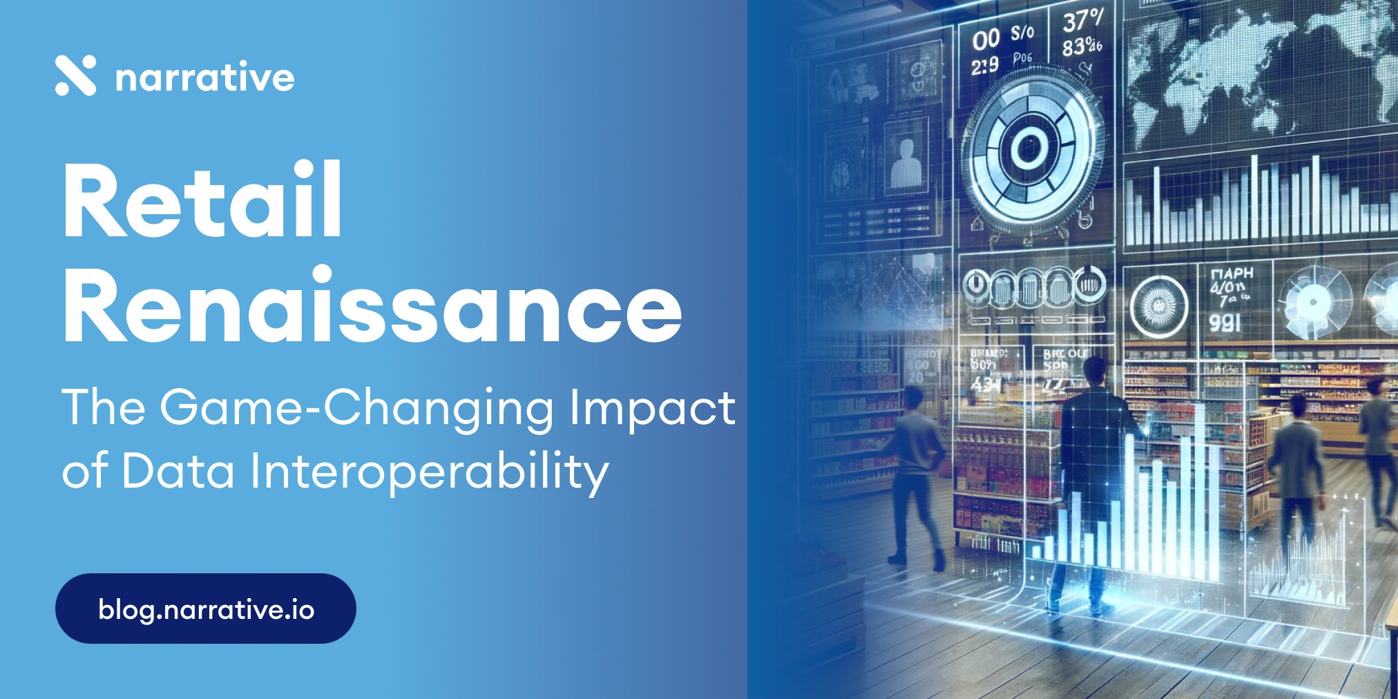 narrative_io's tweet card. Data interoperability, the seamless integration and exchange of data, is the beacon of a retail renaissance.