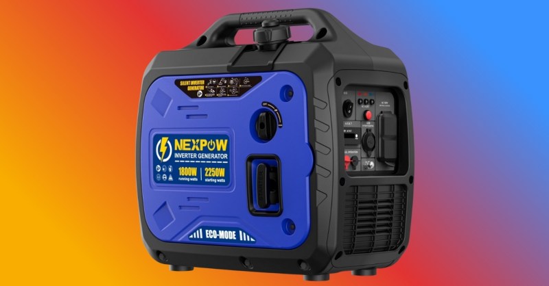 DigitalTrends's tweet card. This quiet 2250W portable inverter generator with eco mode, parallel capability, USB outlets, and EPA-compliant design is now just $275.49 at Walmart, saving you $724.50 off the regular $999.99...