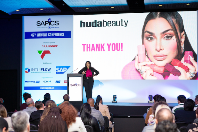 SApharmacos's tweet card. Learn how Huda Beauty achieved supply chain success with DDMRP, showcased at SAPICS 2025 in Cape Town, overcoming demand challenges with agility.