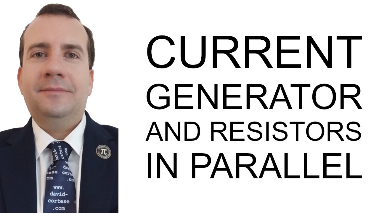 David_Cortese_'s tweet card. CURRENT GENERATOR AND RESISTORS IN PARALLEL - ELECTRIC CIRCUIT...