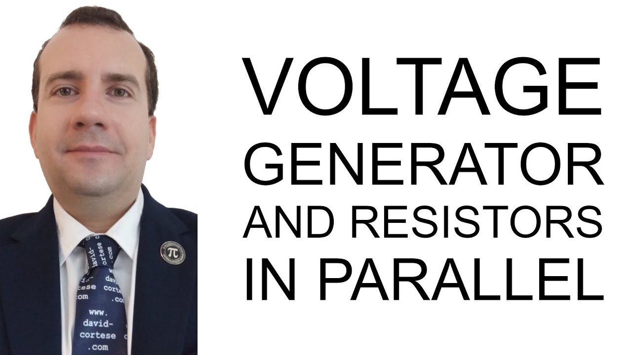 David_Cortese_'s tweet card. VOLTAGE GENERATOR AND RESISTORS IN PARALLEL - ELECTRIC CIRCUIT...