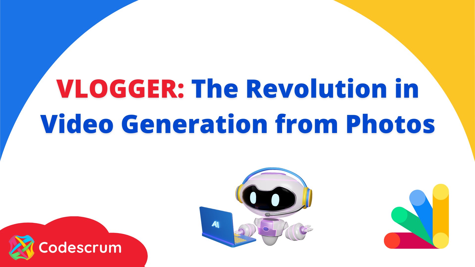 codescrum's tweet card. VLOGGER: The Revolution in Video Generation from Photos