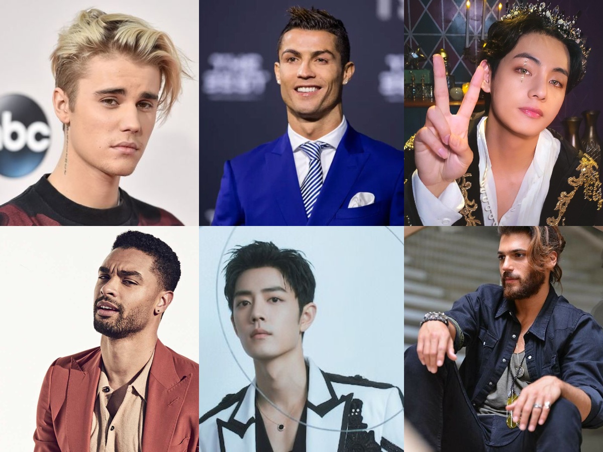 SupportArabV's tweet card. Xiao Zhan, Tom Holland, Kim Taehyung, Can Yaman, Rege-Jean Page, Timothee Chalamet, Justin Bieber and more have all been nominated for World's most handsome man 2022 participate and vote