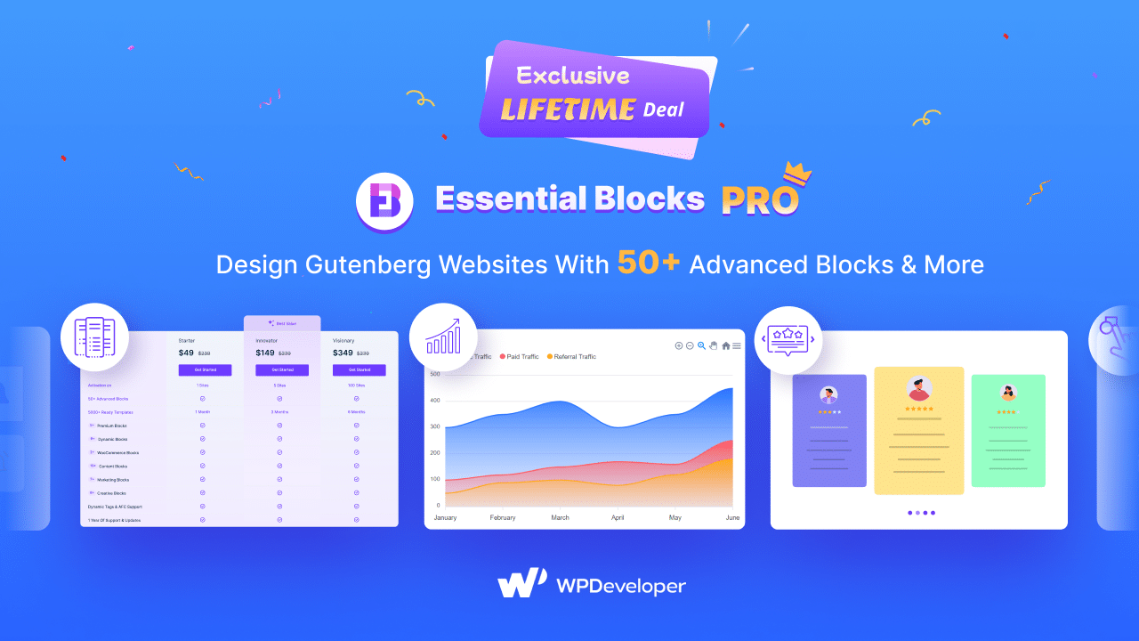 EssentialBlocks's tweet card. Essential Blocks PRO is a premium WordPress plugin that enhances Gutenberg website with a wide range of customizable blocks and features.