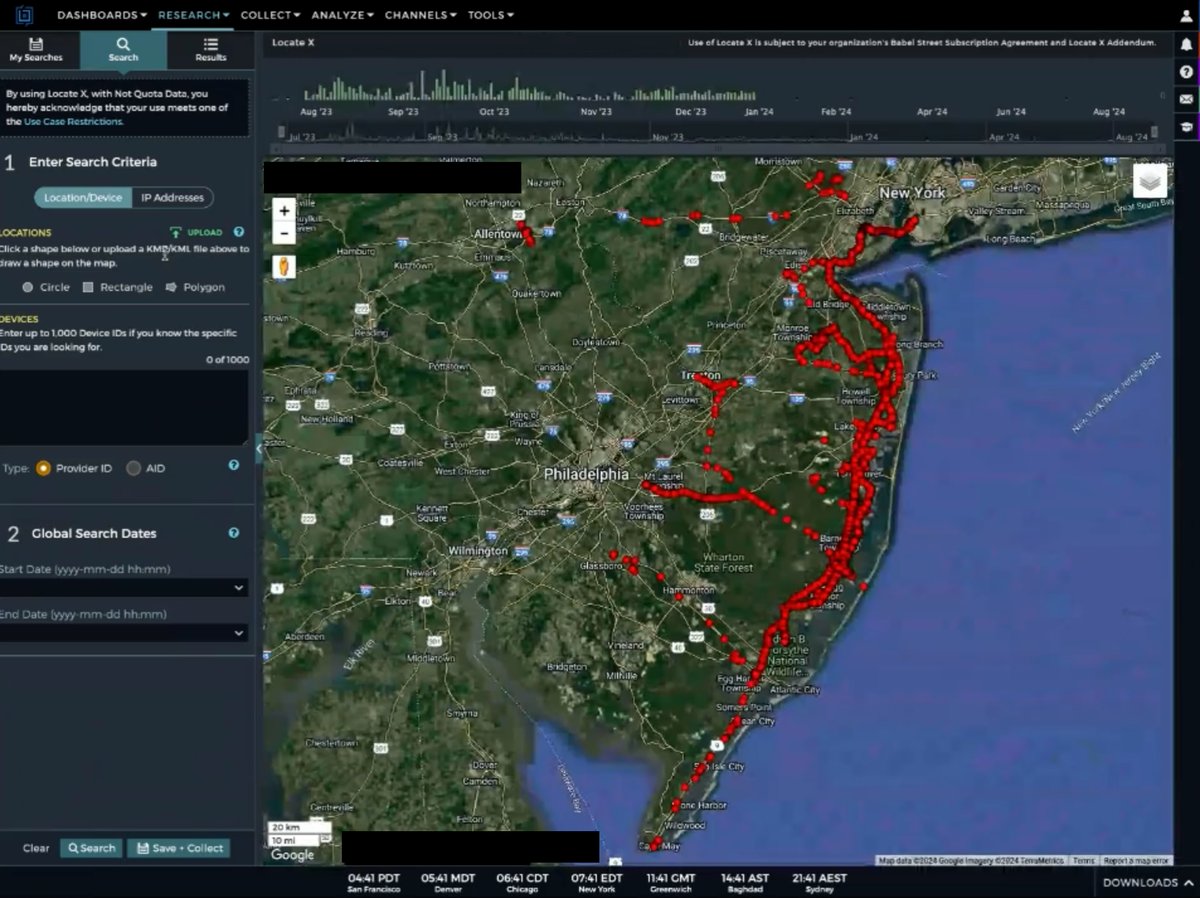 jason_koebler's tweet card. Privacy advocates gained access to a powerful tool bought by U.S. law enforcement agencies that can track smartphone locations around the world. Abortion clinics, places of worship, and individual...