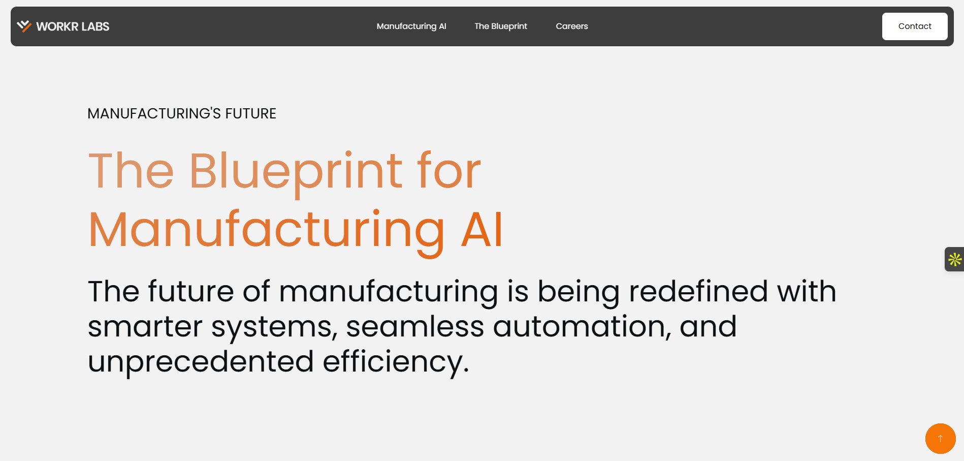 workr_labs's tweet card. Workr is the first-of-its-kind ManufacturingAI company bridging the gap of industrial robotics and AI to increase the output of production without the need to increase headcount.