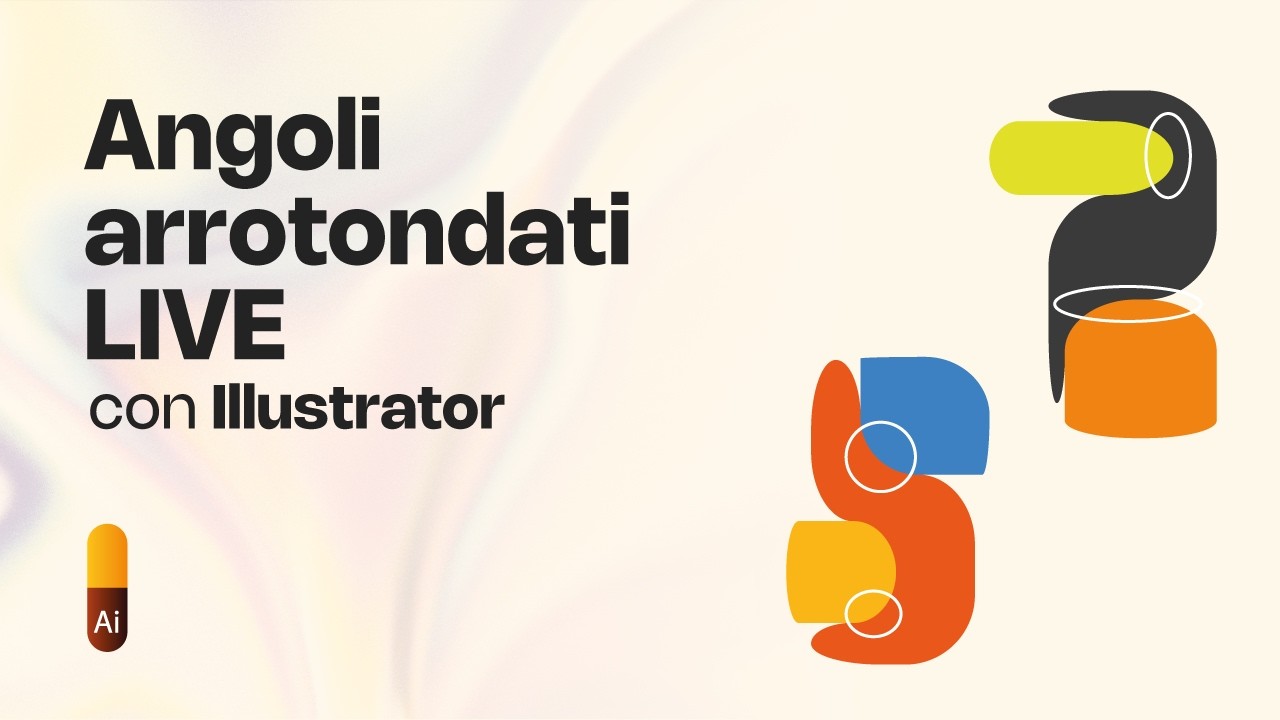 gioclear's tweet card. Angoli arrotondati LIVE in Illustrator: Intersezione forme