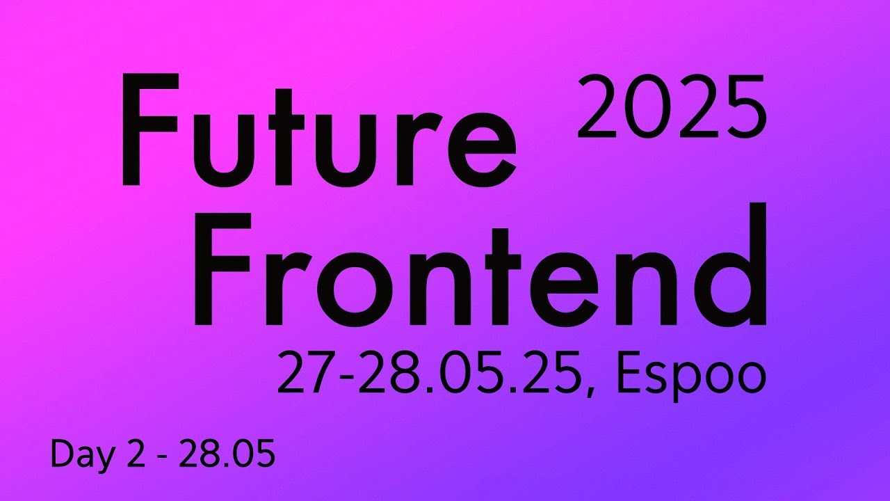 ZakAllalMD's tweet card. Future Frontend 2025 conference - Day 2