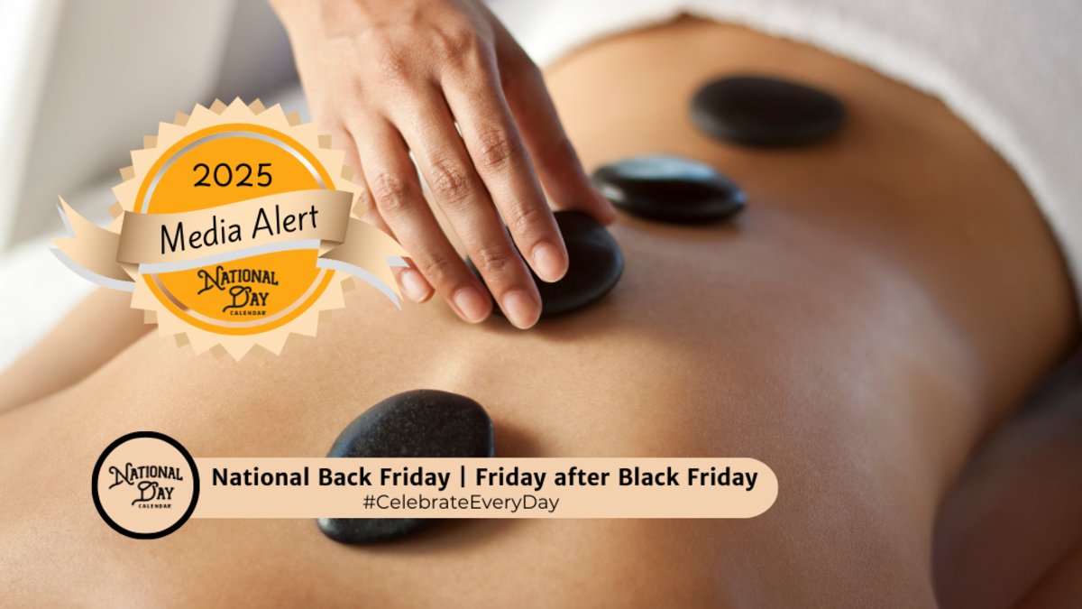 EventGuideToday's tweet card. FOR IMMEDIATE RELEASE Hand & Stone Massage and Facial Spa Announces Inaugural National Back Friday: The Day to Recover from Holiday Hectic  After the