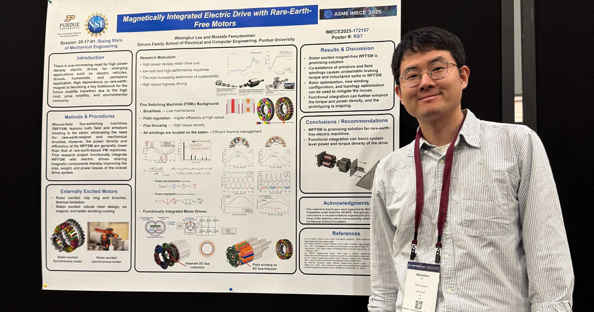 PurdueECE's tweet card. Purdue ECE Prof. Matt Woongkul Lee named ASME Rising Star