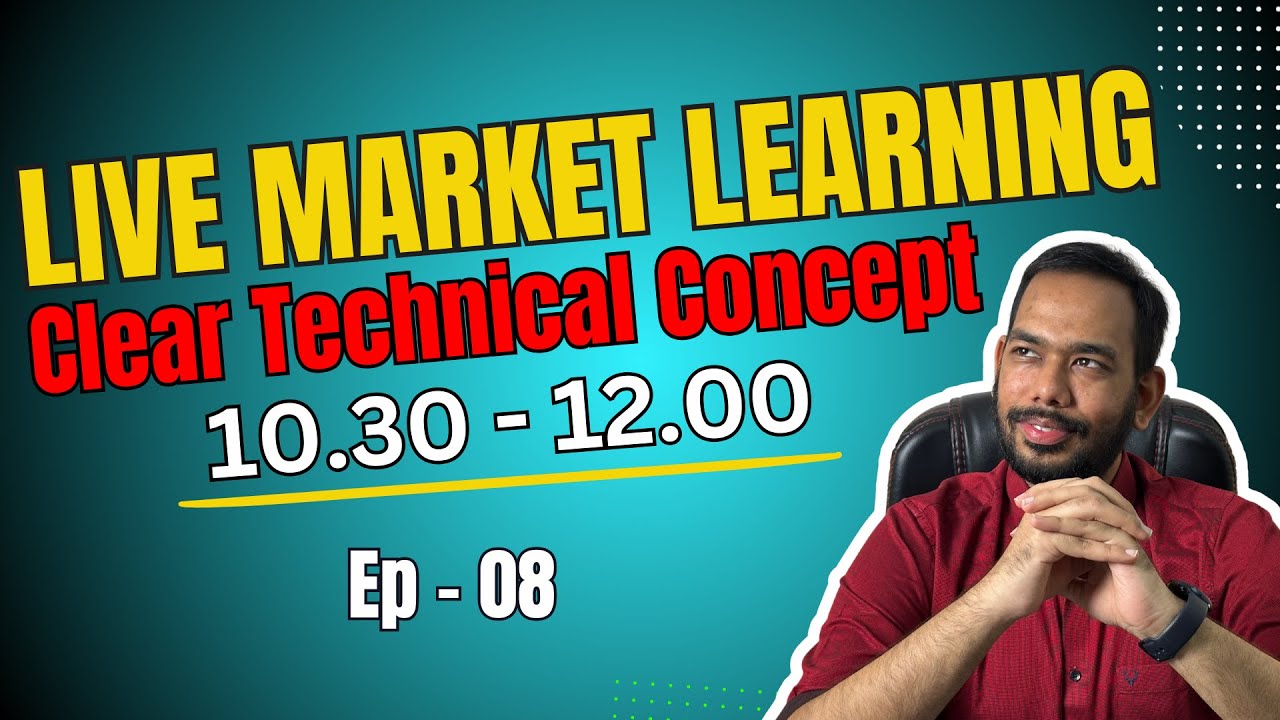 chartmojo's tweet card. Nifty & Bank nifty Live Technical Analyis Learning ep - 8