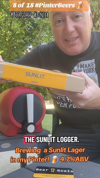 beergoals50's tweet card. 8 of 18 #PinterBeers! Started brewing a Sunlit Lager by Pinter! It's...