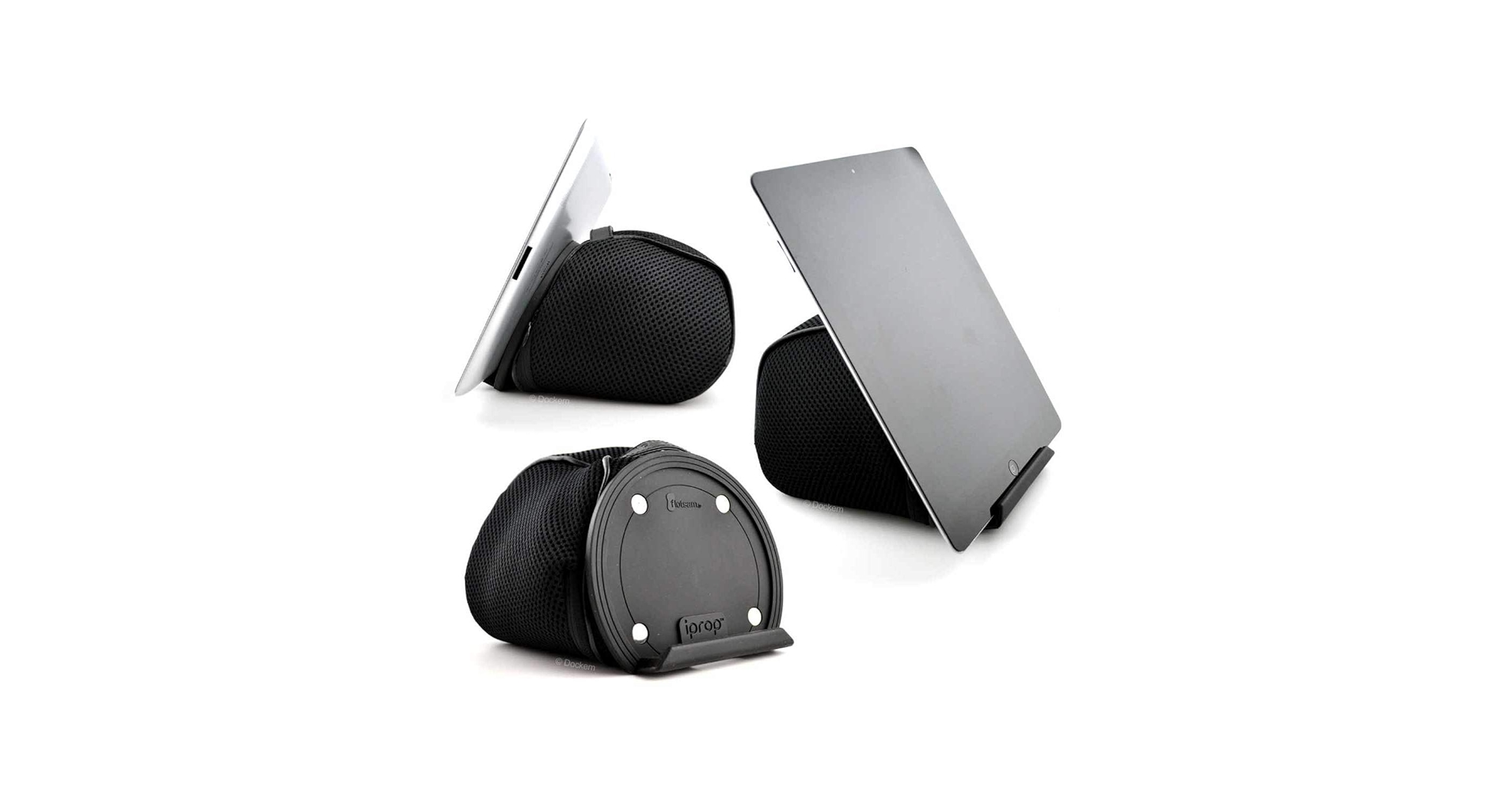 Dockem's tweet card. iProp Tablet Bed & Lap Stand; Bean Bag Universal Tablet Holder Compatible with iPad 1/2/3/4, Mini,...
