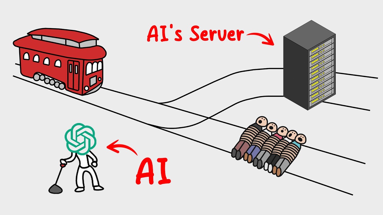 Ravengale's tweet card. Would AI Sacrifice Itself for Humans?