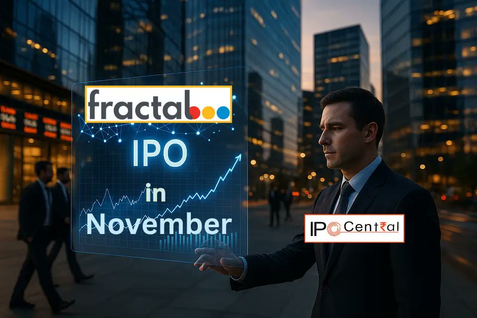 ipo_central's tweet card. Fractal Analytics, India’s first pure-play AI company, launches its INR 4,900 crore IPO in November, marking a USD 3 billion milestone in India’s AI innovation journey.