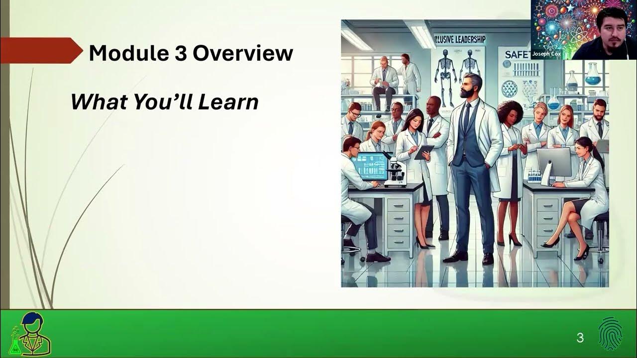 Mad4NsicScience's tweet card. Lab Director Essentials: Staff Management & Compliance in Module 3