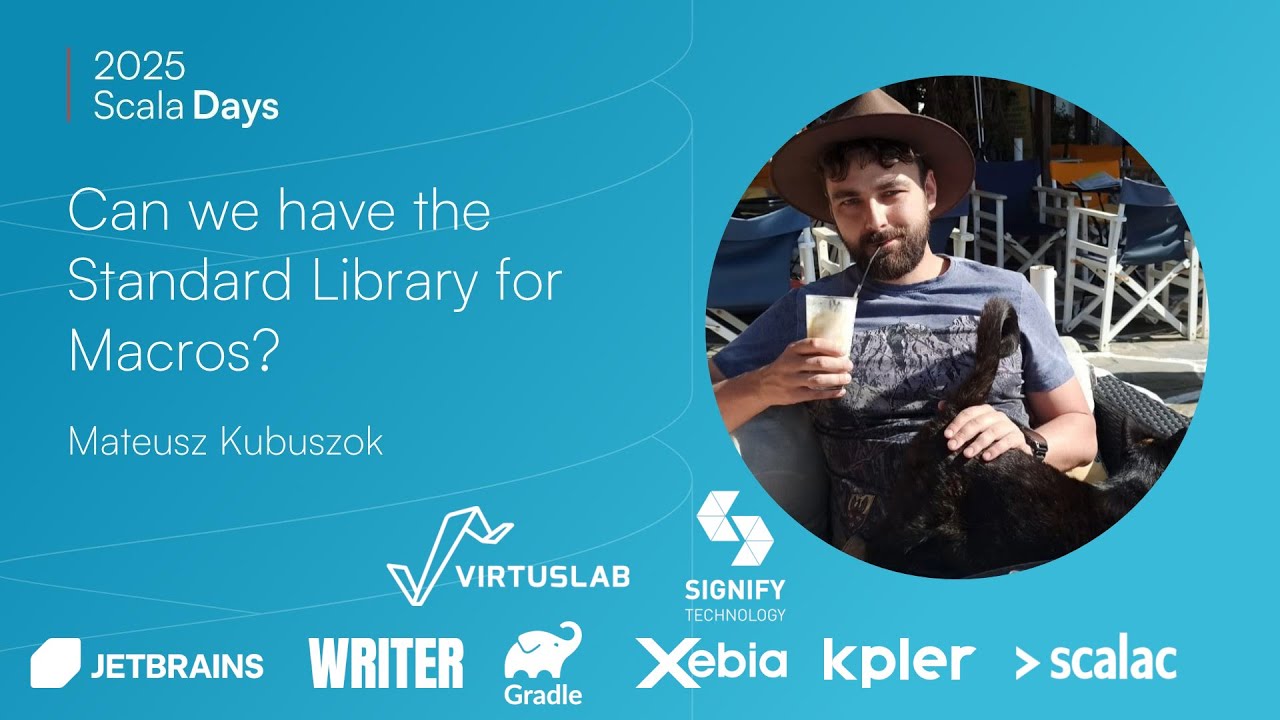 MateuszKubuszok's tweet card. Mateusz Kubuszok: Can we have the Standard Library for Macros? [Scala...