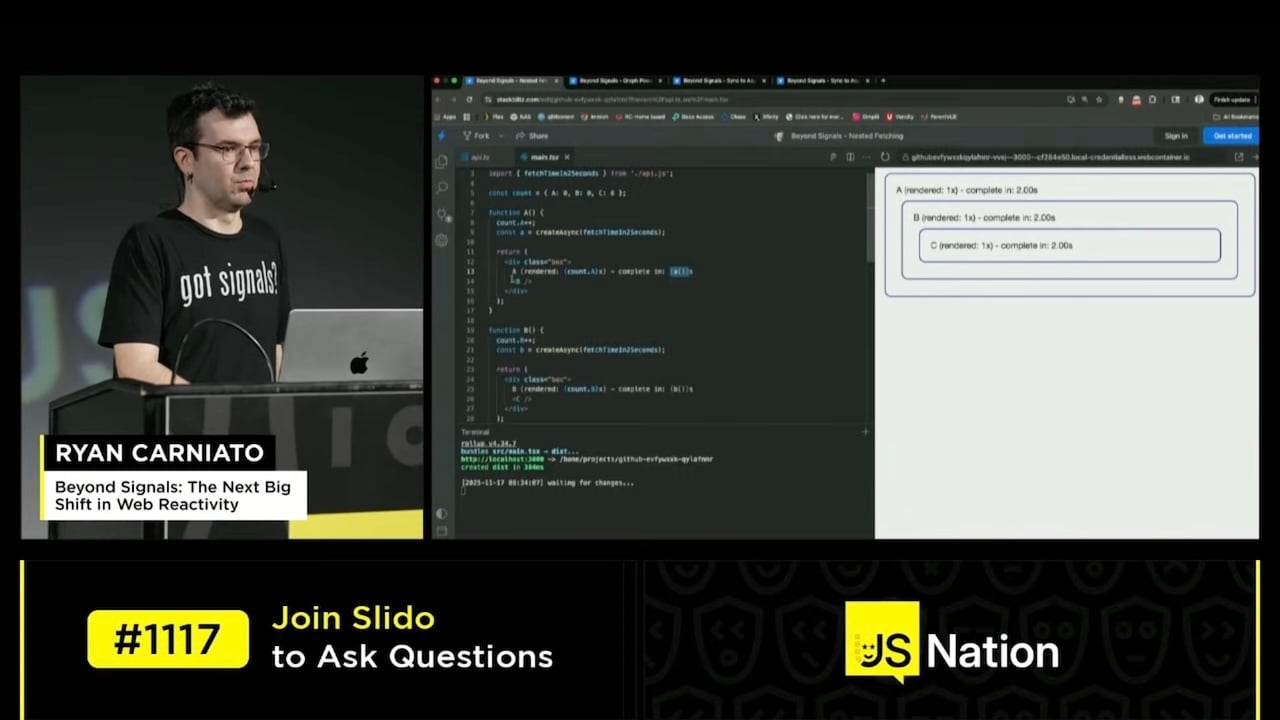 thenewstack's tweet card. SolidJS is driving the next evolution of Signals beyond performance by leveraging the reactive data graph to introduce new primitives.