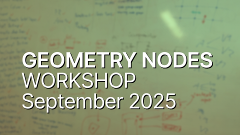 JacquesLucke's tweet card. Summary of what was discussed at the Geometry Nodes workshop in September 2025.
