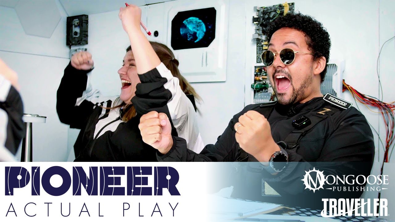 MongoosePub's tweet card. Pioneer RPG Actual Play