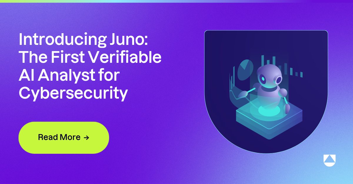 uptycs's tweet card. Juno AI Analyst is a fully integrated SOC analyst assistant, built to help cybersecurity teams interpret complex detection data, accelerate investigations, and verify every conclusion.