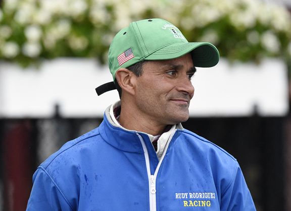 theTDN's tweet card. HISA moves to suspend New York trainer Rudy Rodriguez siting violations of cruelty rules and mistreatment of horses in his care