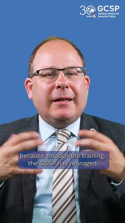 TheGCSP's tweet card. Voices of GCSP: Ambassador Tobias Privitelli on 30 Years of Impact