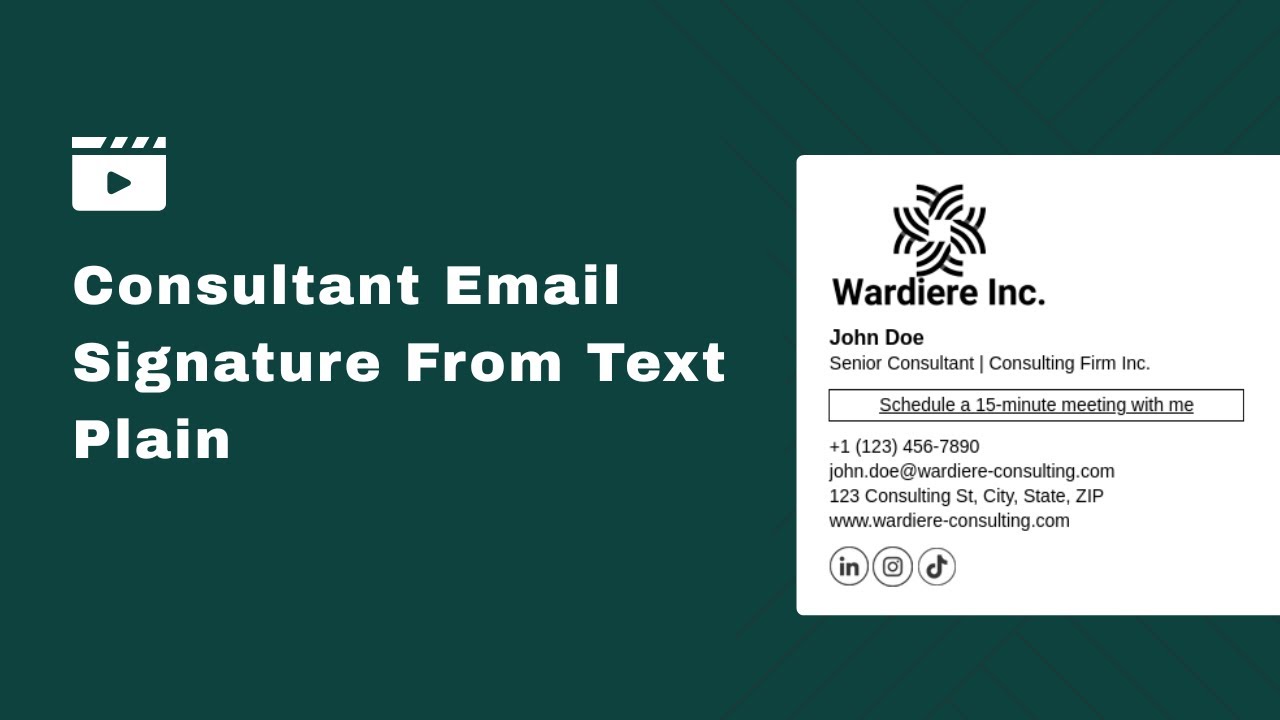 bybrandio's tweet card. How to Create an Email Signature for Consultants From Plain Text