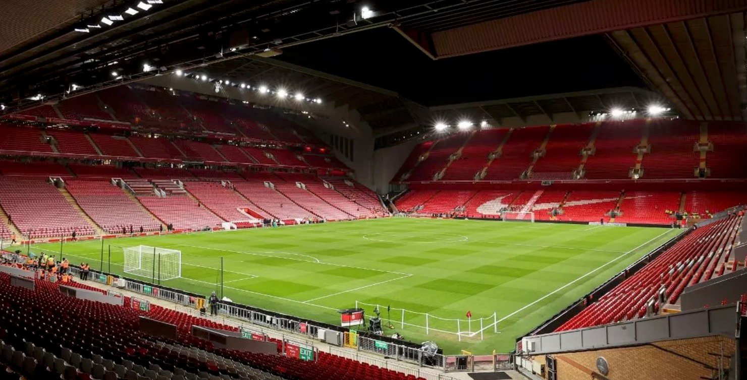 Footiebuzz's tweet card. Where to watch Wednesday night's game from Anfield.