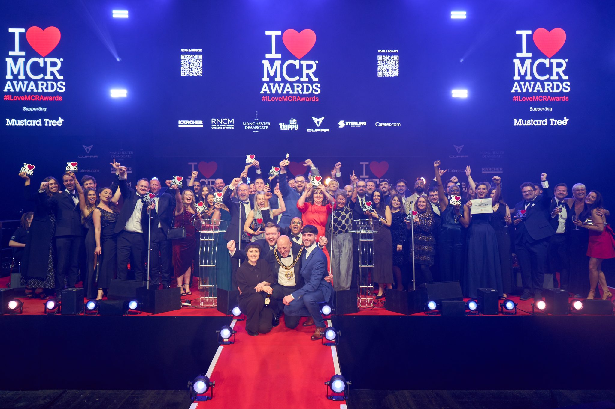 ILoveMCR's tweet card. Manchester comes together for a night of pride and celebration, driven by community