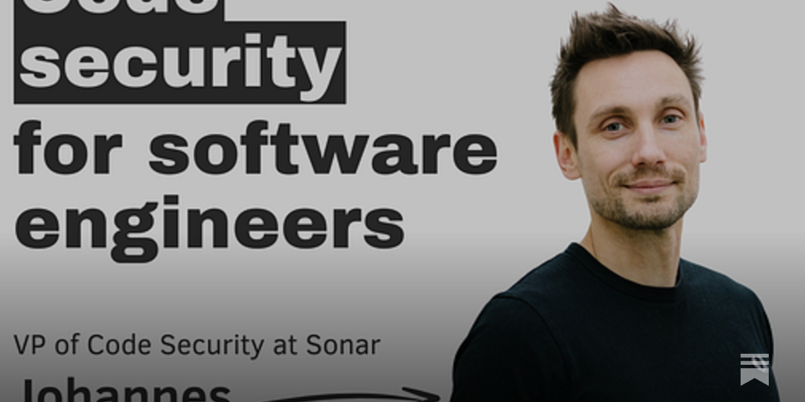 SonarSource's tweet card. Johannes Dahse, VP of Code Security at Sonar, breaks down where vulnerabilities really come from, how developers can prevent them, and how AI is reshaping the security landscape.