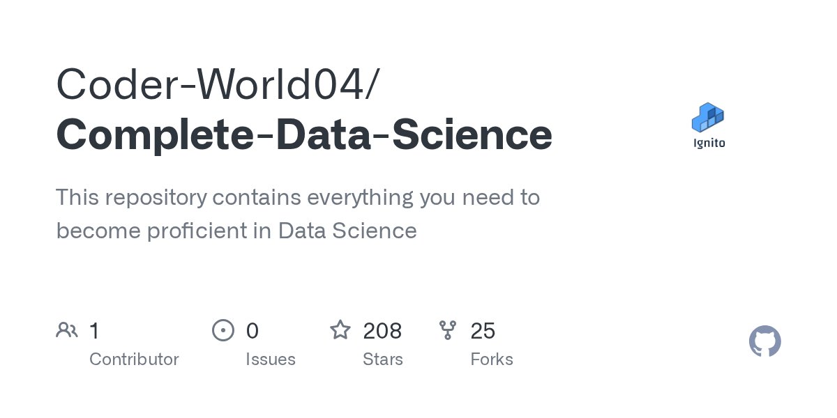 NainaChaturved8's tweet card. This repository contains everything you need to become proficient in Data Science - Coder-World04/Complete-Data-Science