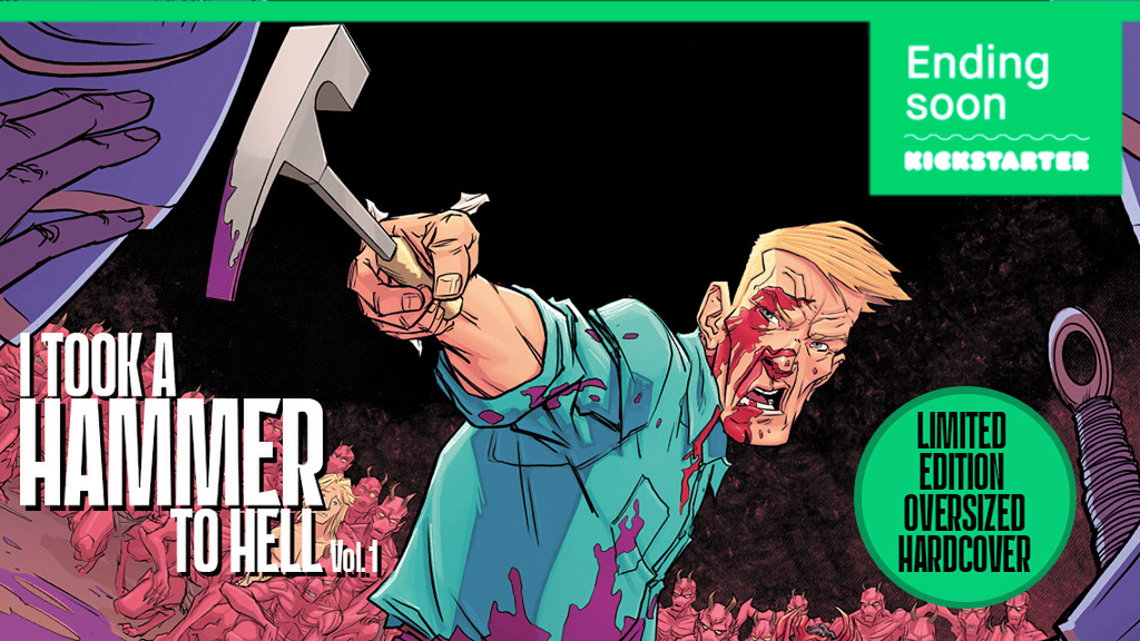 MattGarvey1981's tweet card. First complete arc of the BRUTAL revenge comic in a limited edition OVERSIZED hardcover (250 copies ONLY)