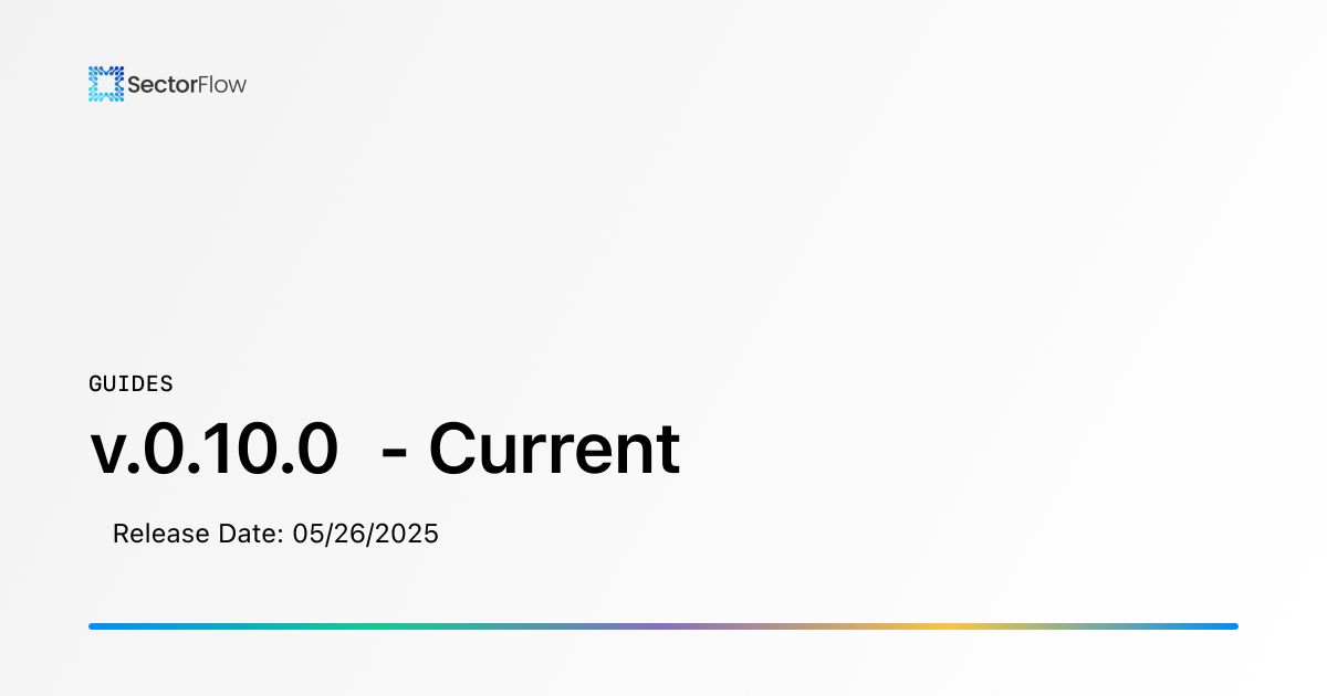 sectorflow's tweet card. ✨ Release Date: 05/26/2025