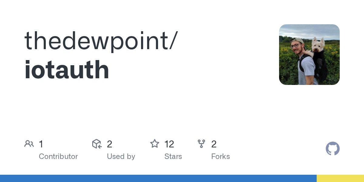 npmaddict's tweet card. Contribute to thedewpoint/iotauth development by creating an account on GitHub.