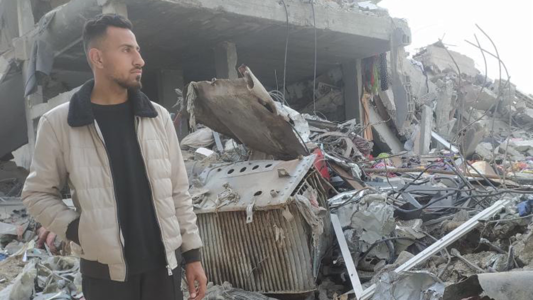 jihadingaza's tweet card. Under the Rubble... The Story of Jihad Whose Life Was Stolen