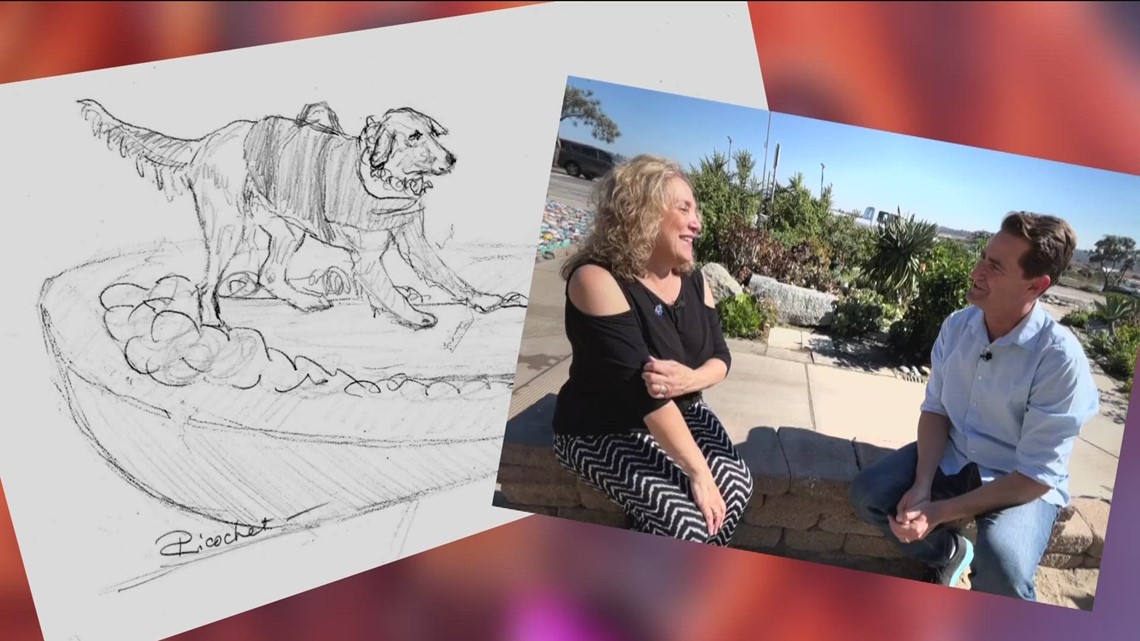 NsamProject's tweet card. World-renowned sculptor, Susan Bahary, hopes to raise $145,000 for the Del Mar Dog Beach memorial.