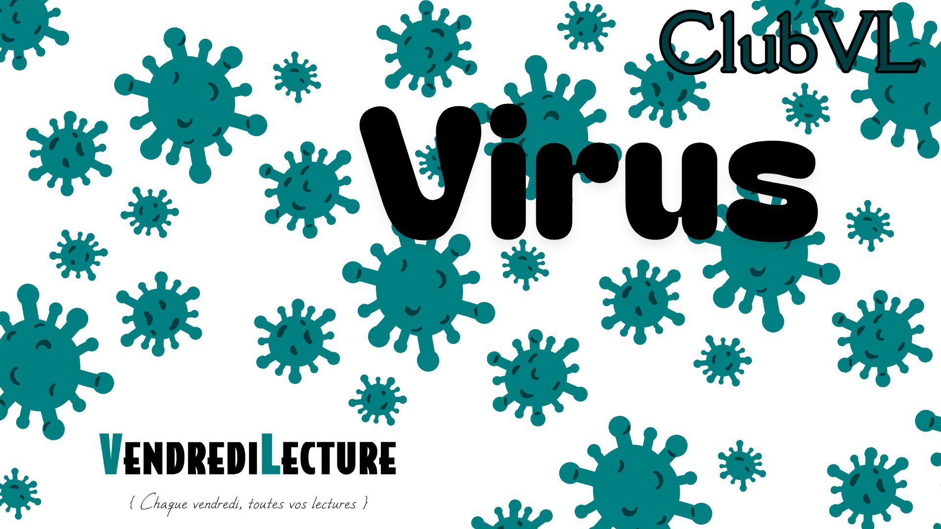 VendrediLecture's tweet card. Bonjour,  Pour ce mois d'octobre, nous allons nous intéresser aux virus. Quelque soit leur dangerosité, nous plongeons dans un monde microscopique Que