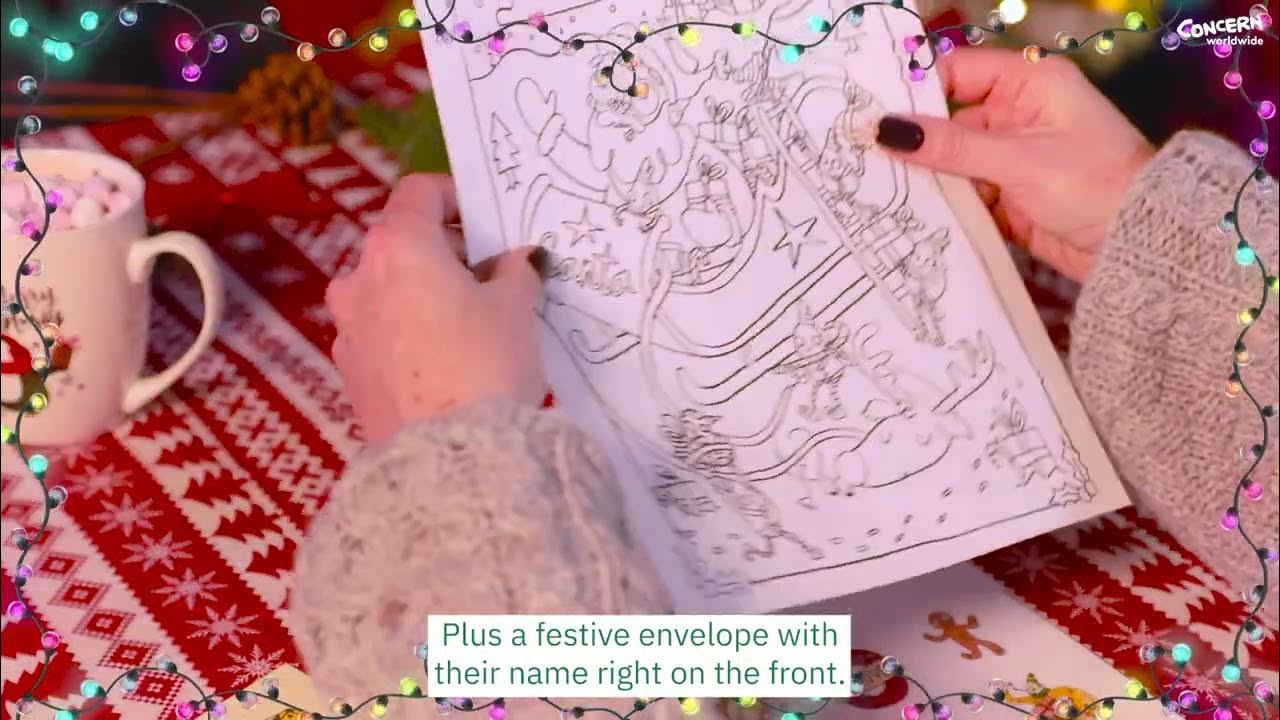Concern's tweet card. Make Christmas magic with Concern's Santa Letter Fun Pack!
