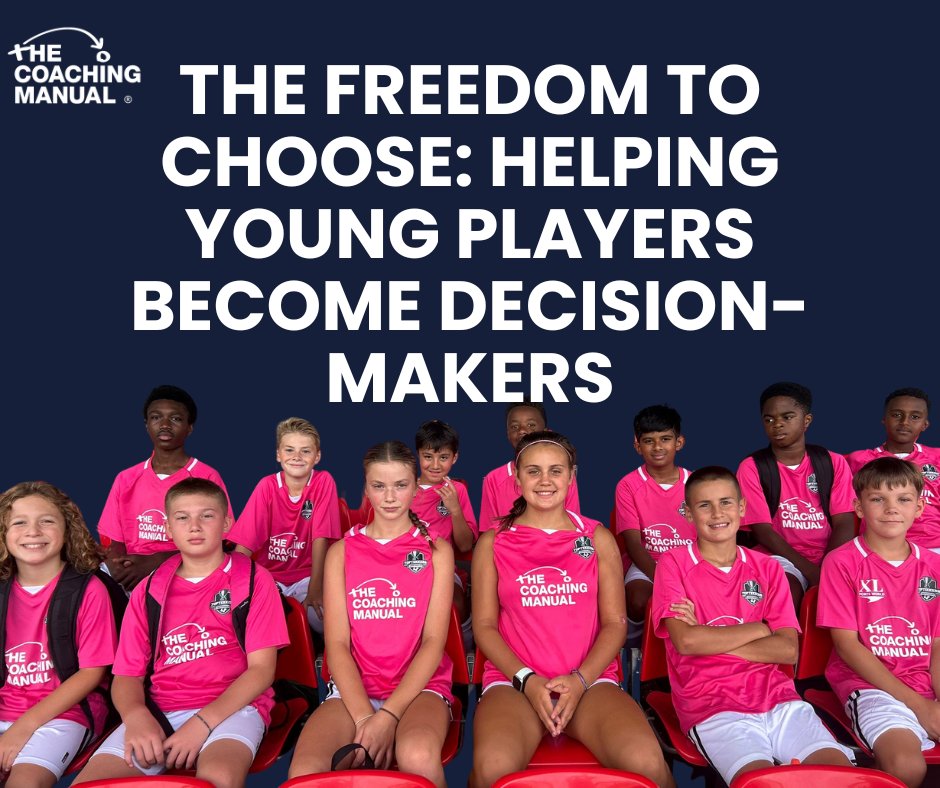 CoachingManual's tweet card. Helping footballers become better decision makers by giving them the freedom to choose