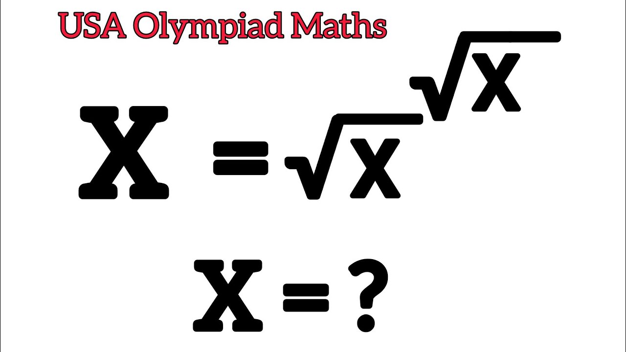 EmmelacTutorial's tweet card. Interesting Exponential Equation | USA Olympiad Maths