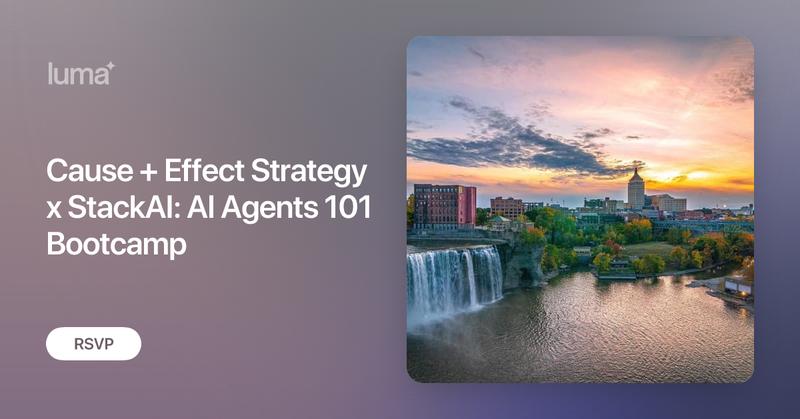 StackAI_HQ's tweet card. Whether you’re brand new to AI agents or looking to expand your skills, this bootcamp is designed to take you from foundations to functional AI agent. No…