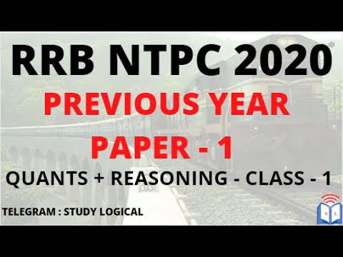 StudyLogical's tweet card. RRB NTPC 2020 II Previous Year Question Paper Discussion II Paper - 1...