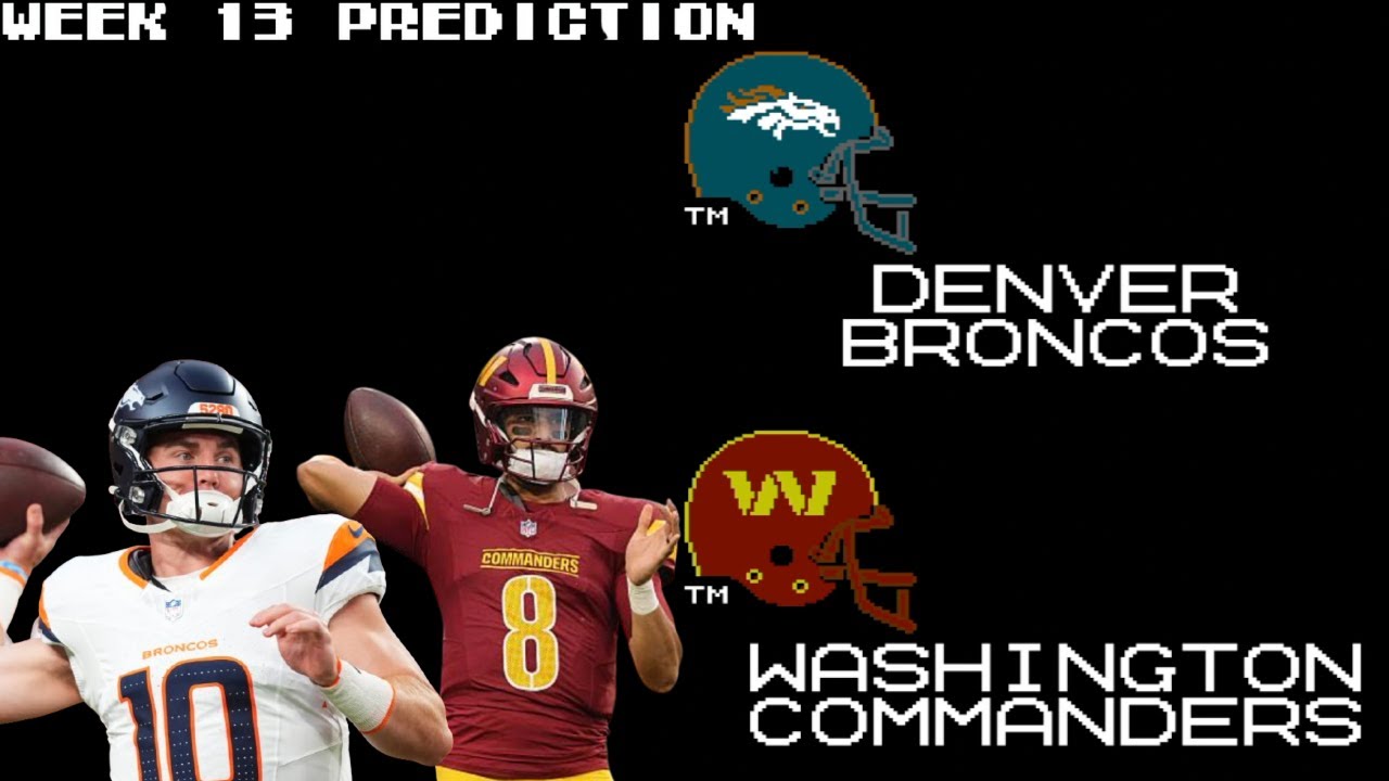 PR52BTFLCommish's tweet card. Denver Broncos @ Washington Commanders SNF Tecmo Super Bowl Predict...