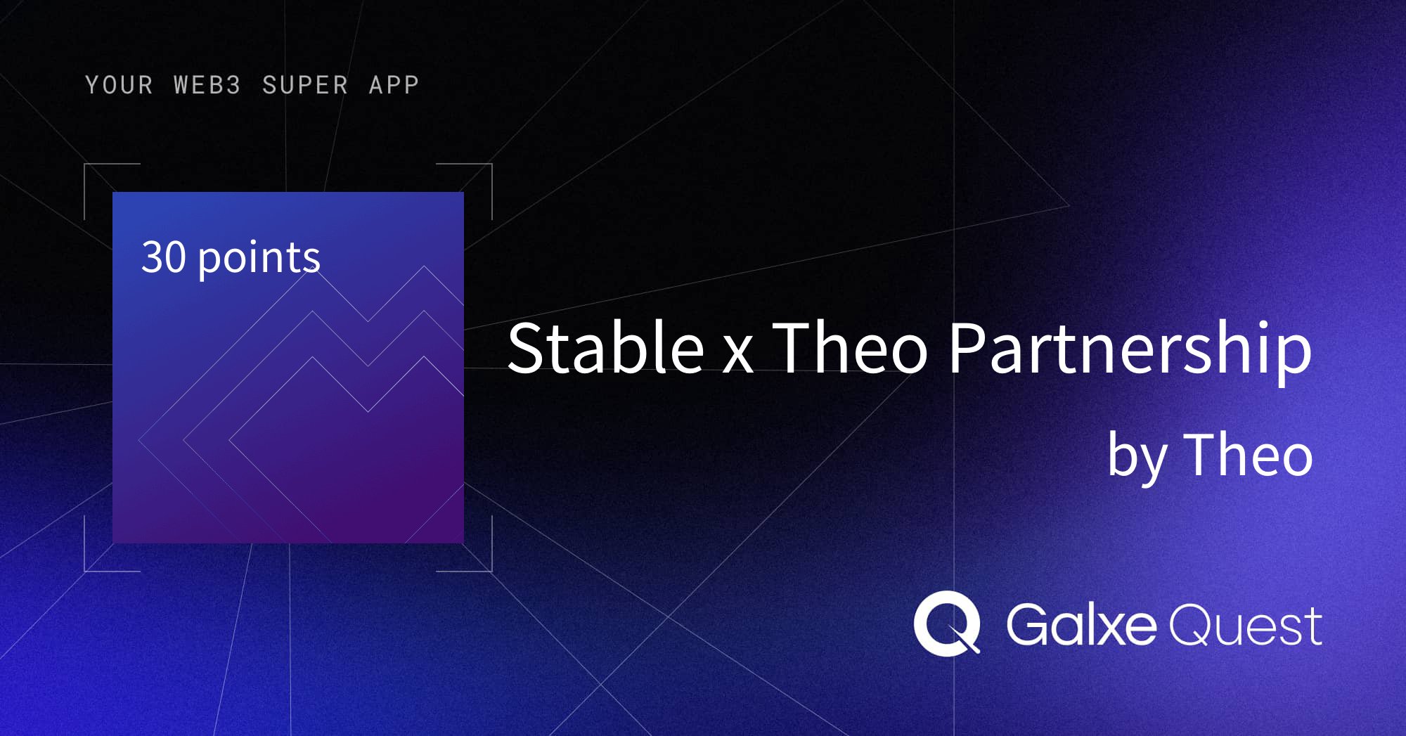 TimLeoTech's tweet card. Join Stable x Theo Partnership on Galxe. Earn loyalty points by contributing to Theo and enhance your web3 presence and reputation.