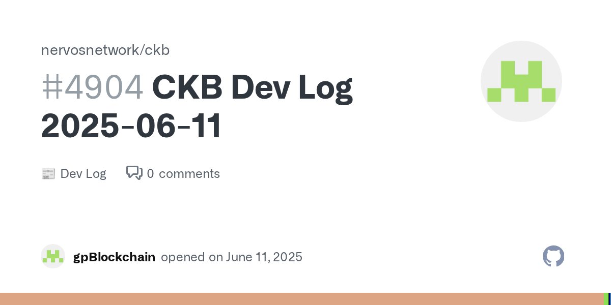 CKBdev's tweet card. Updates Features Multisig v2 is now supported across SDKs and CLI: Rust SDK v.4.0.0 (WASM support included): https://github.com/nervosnetwork/ckb-sdk-rust/releases/tag/v4.0.0 Go SDK v2.4.0: https:/...