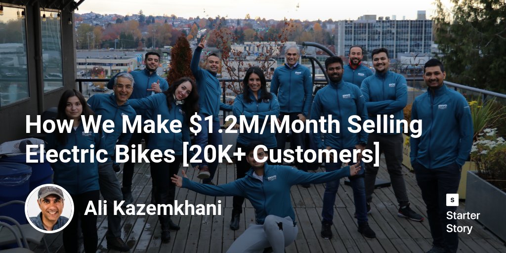 ebikebc's tweet card. Hello! Who are you and what business did you start?My name is Ali Kazemkhani. I have an MSc. Mechanical Engineering, with 20+ years of entrepreneurial experience. I started EBikeBC and ENVO Drive...